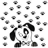 Adesivo Patinhas Pet Decorativo para Ambientes - Cachorrinho Fofo para Personalizar Paredes, Móveis e Carros - imagem 2