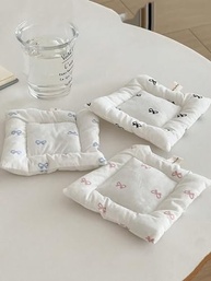 Jogo Americano Fofo com Laço Espesso - Tapete Mesa Coquette Resistente ao Calor - imagem 4