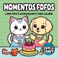 Livro de Colorir Adulto Cute & Comfy: Momentos Fofos para Relaxar e Criar - imagem 2