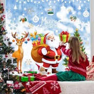 Adesivos de Janela de Natal Fofos - Papai Noel, Renna, Árvore e Floco de Neve | Decoração Reutilizável para Casa e Escritório - imagem 3