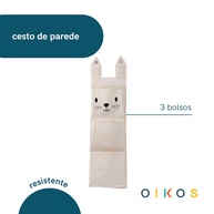 Cesto de Parede Infantil Coelho: Organize com Fofura! - imagem 2