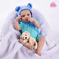 Boneca Reborn Ursinho Azul: Realismo e Fofura! - imagem 2