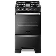 Fogão 4 Bocas Continental Preto: Limpeza Fácil e Forno Econômico - imagem 1