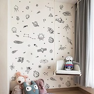 Adesivos de Parede Universo Espaço - Astronauta, Foguetes e Planetas para Decoração DIY - imagem 4