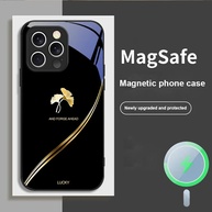 Capa iPhone Folha de Ginkgo Dourada - Elegância e Proteção - imagem 2