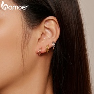 Brincos de Prata 925 Bamoer: Elegância em Folha - imagem 2