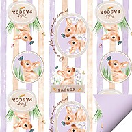 Folha para Ovos de Páscoa Double Face Lilás – Cromus 69x89cm - imagem 1