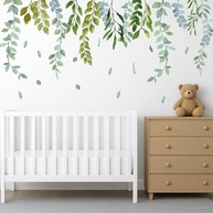 Adesivo de Parede Safari Infantil com Folhagem Tropicana - Decore o Quarto com Estilo e Natureza - imagem 2