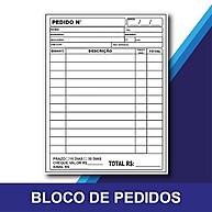 Talões de Pedido Personalizados: 100 Folhas 🚀 - imagem 1
