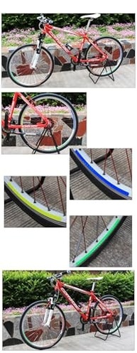 Kit 2 Folhas Adesivo Refletivo Verde para Rodas de Moto e Bicicleta - Segurança e Estilo! - imagem 3