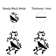 Arte de Parede de Pássaros em Metal Decorativo - Design Folhas e Galhos para Ambientes Internos e Externos - imagem 5