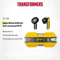 Fone Bluetooth Transformers TF-T01: Som Imersivo! - imagem 1