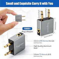Adaptador de Fone de Ouvido para Avião (2 Unidades) - Conexão 3.5mm Universal - imagem 3