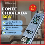 Fonte Chaveada 12V 5A: Kit com 4 Unidades - imagem 1