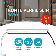 Fonte Chaveada 60W Slim: Energia Eficiente e Compacta - imagem 1