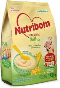 Nutribom Mingau Milho 180G - Feito Com Milhos Selecionados Fonte De Ferro Zinco E Vitaminas - imagem 1