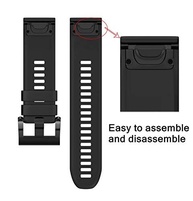 For Garmin Pulseira de relógio Fenix5/Fenix 5 Plus/Forerunner 935, pulseiras de silicone macio de 22 mm de largura para Garmin Fenix 5/的 Plus HSTNN-935 - imagem 5