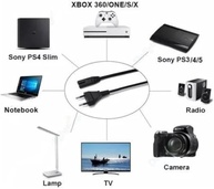 Cabo de Força Tipo 8 (2 Pinos) 1,5m - Conexão Segura para PC, Xbox e Mais! - imagem 3