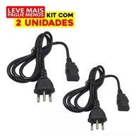 Kit 2 Cabos de Força Tripolar Padrão Brasileiro 1,5m - Potencialize seu PC e Eletrodomésticos com Segurança! - imagem 3