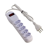 Force Line Filtro de Linha 5 Tomadas Slim Bivolt Branco - Proteção e Praticidade para Seus Equipamentos - imagem 1