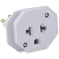 Adaptador Tomada Universal 2P+T 10A Bivolt Branco Force Line: Conecte Tudo! - imagem 2