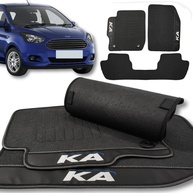Tapete Emborrachado Ford Ka 2014-2021 Antiderrapante Impermeável 3 Peças - imagem 1