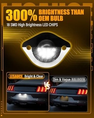 Luz de Placa LED LESAUCE para Ford Mustang (1994-2004): Brilho Intenso e Instalação Rápida - imagem 3