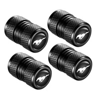 Tampas de Válvula de Pneu Premium para Ford Mustang e Veículos Universais - Proteção e Estilo (Preto - 4 Peças) - imagem 3