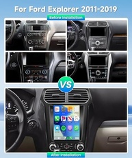 Central Multimídia Android 13 para Ford Explorer (2011-2019) - Tela IPS HD 24.6cm, CarPlay/Android Auto Sem Fio, GPS, WiFi, DSP - imagem 3