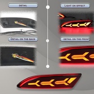 Kit Luz de Neblina LED Traseira Completa Ford Focus 2012-2018: Freio, Seta e DRL Sequencial (Vermelho) - imagem 4