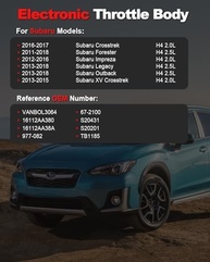 Corpo do Acelerador Eletrônico Subaru 2.0L/2.5L - Crosstrek, Forester, Impreza, Legacy, Outback, XV Crosstrek (2011-2018) - imagem 3