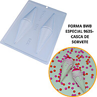 Forma Chocolate Casca de Sorvete 75g BWB - imagem 1