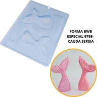 Forma Chocolate Cauda Sereia 60g BWB: Fácil & Perfeita! - imagem 1