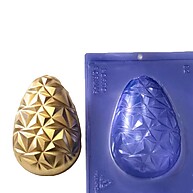 Forma de Acetato Ovo 3D: Bombons Perfeitos! - imagem 1