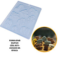 Forma de Chocolate Safari: Crie Doces Incríveis! - imagem 1