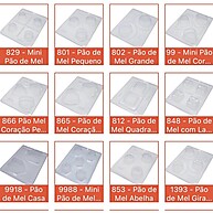 Forma de Silicone 3 Partes para Pão de Mel – Todos os Modelos - imagem 1