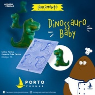 Forma de Silicone Dinossauro Baby: Crie Chocolates Incríveis! - imagem 1
