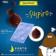 Forma de Silicone Suspiro: Crie Doces Perfeitos! - imagem 1