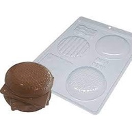 Forma Hambúrguer Acetato BWB: Bombons e Doces - imagem 1