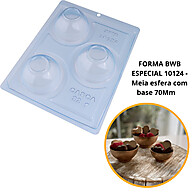 Forma Meia Esfera com Silicone 70mm – Prática e Reutilizável - imagem 1