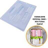 Forma Mini Paleta Espiral 60g com Silicone – Chocolate Perfeito - imagem 1