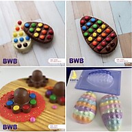 Forma Ovo de Páscoa Pop It BWB: Crie Ovos Incríveis! - imagem 1