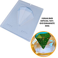 Forma Ovo Diamante 250g com Silicone – Chocolate Perfeito - imagem 1