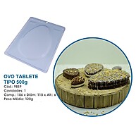 Forma Ovo Páscoa 500g BWB: Crie Ovos Incríveis! - imagem 1
