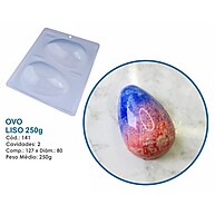 Forma para Bombom Ovo Liso 250g em Acetato - BWB - imagem 1