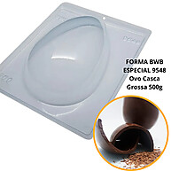 Forma para Chocolate Ovo Casca Grossa 500g - Modelo BWB - imagem 1