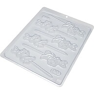 Forma Pirulito Coelho Pequeno - Acetato Transparente para Doces - imagem 1