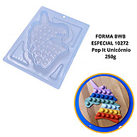 Forma Pop It Unicórnio BWB: Chocolate Perfeito! - imagem 1