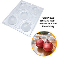 Forma Silicone Bolinha de Natal: Chocolate Perfeito! - imagem 1