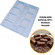 Forma Silicone Bombom Roscado 30g – BWB 9771 - imagem 1